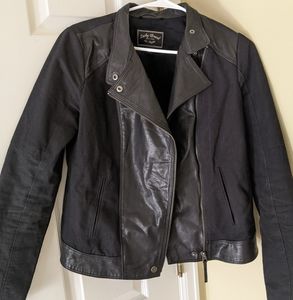 Lucky Brand Leather Moto Jacket